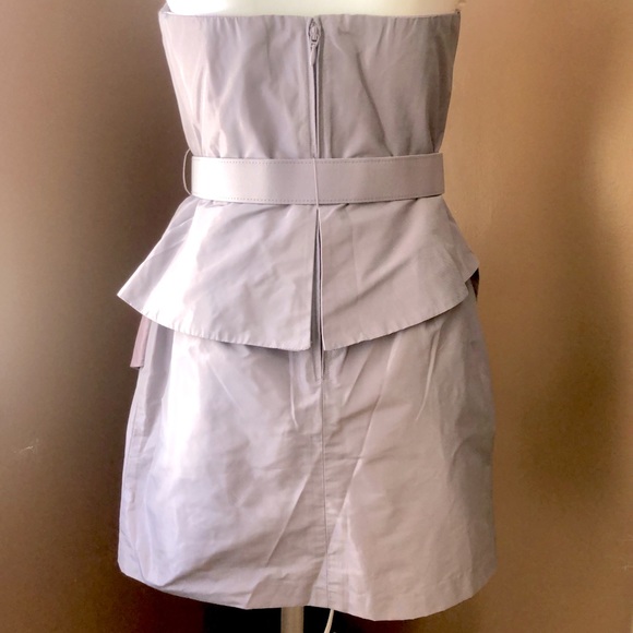 Strapless Boned Peplum Hem Cocktail Dresd - Picture 2 of 9